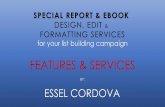 Ebook  Design, Edit &  Formatting Services For Your List Building Campaign