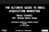 SAAL B - 09:00 The Ultimate Guide to Email Acquisition Marketing – Top 10 Tips with Daryl Colwell, Matomy