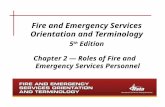 Roles of Fire and Emergency Services Personnel