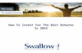 May 2015 Official Website Presentation From Swallow Financial