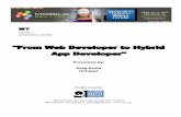 From Web Developer to Hybrid App Developer