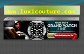 Luxicouture Designer Watches
