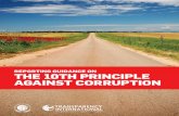 United Nations Global Compact Tenth Principle Against Corruption Reporting Guidance Transparency International