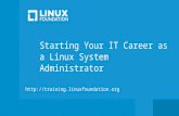 Starting You IT Career with Linux