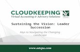 Sustaining the vision: Leader succession