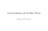 Conventions of thriller films