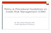 Policy & procedural guidelines on crm(final)