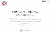 2 iiba it innovation challenge 2015   passione - crowdfunding experience