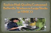 Explore high quality customized belleville washers in large stocks at vinsco