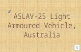 Aslav 25 light armoured vehicle, australia