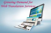 Growing demand for web translation services