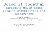 Doing it together: spreading ORCID among Catalan universities and researchers