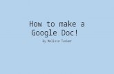 How to make a googledoc!