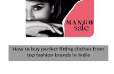 How to buy perfect fitting clothes from top fashion brands in India