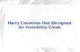 Harry coumnas has designed an invisibility cloak