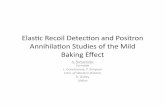 Romanenko - Elastic Recoil Detection and Positron Annihilation Studies of the Mild Baking Effect