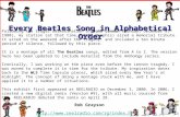 Every Beatles Song In Alphabetical Order V2 Rob Grayson