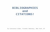 Citations and Bibliographies