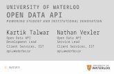 University of Waterloo Open Data API: Powering Student and Institutional Innovation