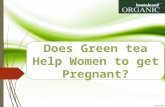 Do you think that green tea may help women to get pregnant