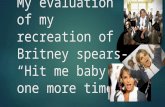 My evaluation of my recreation of britney spears