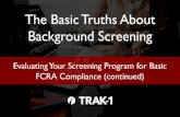 Background Screening: Evaluating Your Screening Program