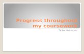 Progress throughout my coursework media