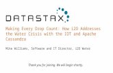 Making Every Drop Count: How i20 Addresses the Water Crisis with the IoT and Apache Cassandra