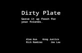 Dirty plate