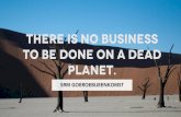 There is no business on a dead planet - SRM Goeroebijeenkomst