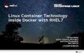 Linux Container Technology inside Docker with RHEL7