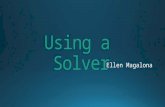 Using a Solver +Gantt Chart