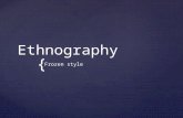 Ethnography presentation