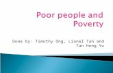 Poor people and poverty