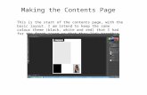 Making the contents