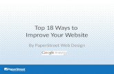 18 Ways to Improve Your Website