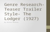 Genre research the lodger