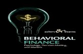 Behavioral Finance psychology, decision making