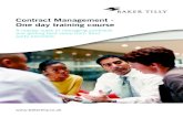 Invite - Baker Tilly contract management training event 2015