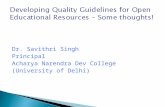 Developing Quality Guidelines for Open Educational Resources - Some Thoughts!