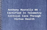 Anthony Mastella RN – Certified In Telemetry Critical Care Through Virtua Health