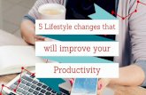 5 lifestyle changes that will improve your productivity