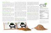 C12 Recovery Drink Brochure [back]. Nobody in the supplement industry cares as much about what you put in your body than us!