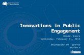 Innovations in Public Engagement