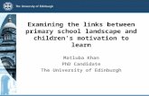 Examining the links between primary school landscape and children’s motivation to learn