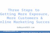 3 Steps to Online Marketing Success