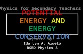 Potential Energy and Energy Conservation