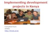 Implementing development projects in kenya