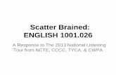 Scatter brained