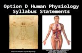 D human physiology syllabus statements
